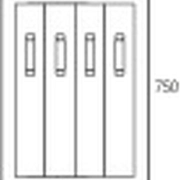 ABB Striebel & John AG179 cover 750x500 NH1/2/3 accessories CombiLine interior fitting system, 2CPX062905R9999
