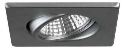 Brumberg 00189103 12V/AC 50W chrome matt recessed ceiling spotlight