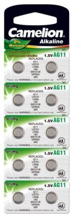 Hückmann 141224 AG 11 1.5V mercury (pack of 10) button cell