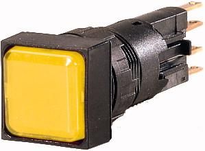 Eaton Q25LF-GE/WB indicator light, flat, yellow, + bulb, 24 V, 088798