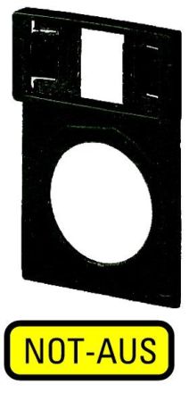 Eaton Q25TGE-199 carrier, + label, EMERGENCY STOP, 063260