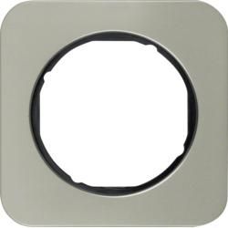 Berker 10112104 frame stainless steel/black Berker R.1
