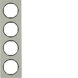 Berker 10142204 frame stainless steel/black Berker R.3