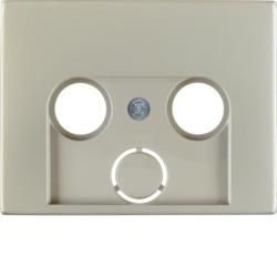 Berker 12017014 Central piece for antenna socket 2- and 3-hole stainless steel Berker K.5
