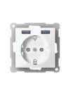MERTEN MEG2366-0414 with USB charger anthracite System M socket SCHUKO