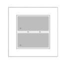 Issendorff 30309 LCN - GT2TW white NFC Corona light white glass keypad