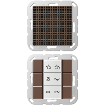 Jung SIAIA6MO audio indoor station, Series A, mocha