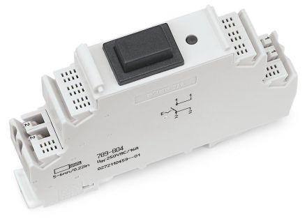 Wago 789-804 push button switch 1-pole 16A/250VAC switching relay module