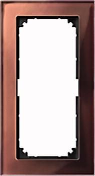MERTEN 487815 real glass frame 2-way mahogany brown M-PLAN