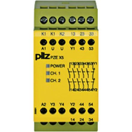 Pilz 774595 PZE X5 24VDC 5n/o safety relay