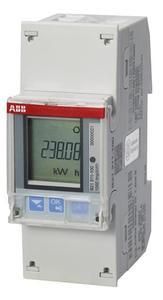ABB Stotz-Kontakt B21 311-100 , B21 311-100 Single phase meter silver, 1 phase, direct connection 65A , 2CMA100154R1000