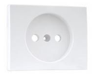 EFAPEL COVER PLATE F/SINGLE PHASE SOCKET WHITE