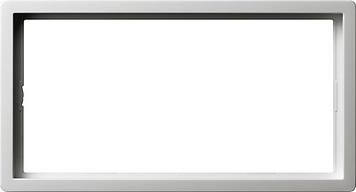 Gira 1002112 2-way cover frame without centre bar surface switch pure white