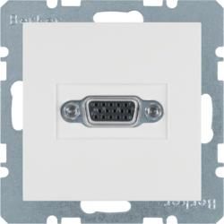 Berker 3315401909 VGA socket polar white matt Berker S.1/B.3/B.7