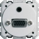 TEHALIT WXF641 SUB-D15 VGA+minijack 2-f 45x45mm socket