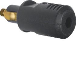 Berker 4637 plug 12 V black, matt Integro inserts
