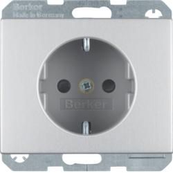 Berker 47357003 socket SCHUKO aluminum Berker K.5