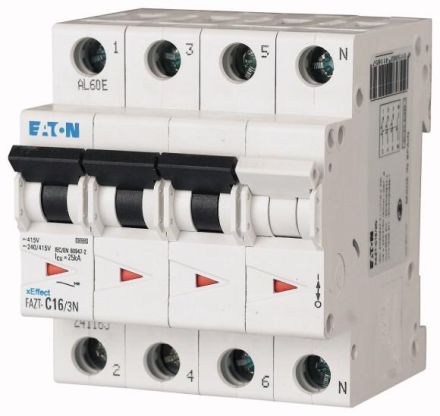 Eaton FAZT-D10/3N miniature circuit breaker, 241185