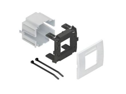 Niedax GESL 1 R empty box single 93.5mm RAL9010 rw device installation system