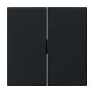 Gira 0915005 2f push button switch System 55 black rocker