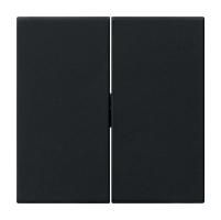 Gira 0915005 2f push button switch System 55 black rocker