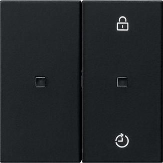 Gira 5493005 rocker switch radio bus black with plastic thermoplastic
