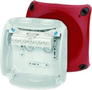 Hensel DK0404R 1.5-4qmm 5-pole with red cover. Cable junction box
