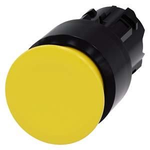 Siemens 3SU1000-1AA30-0AA0 mushroom pushbutton 22mm round yellow 30mm