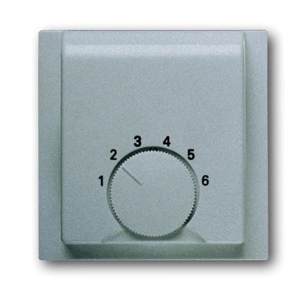 Busch-Jaeger 1794-783 Central plate, for room temperature controller, aluminum silver