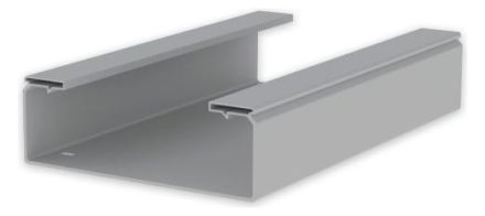 Unex 66321 light grey RAL7035 100x300 U23X unperforated cable tray