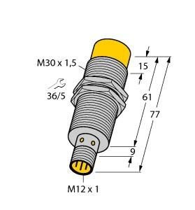 Turck 1535564 NI15-M30E-LIU-H1141 Inductive sensor