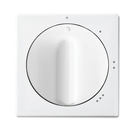 Busch-Jaeger 2542 DR/01-914 Central plate, with rotary handle, with print alpine white