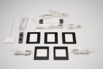 Victory PL-S5.20 Planar small set of 5 black, Black