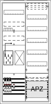 ABB Striebel & John 2CPX054243R9999 BA27LB4 AP BKE-I A27 1Z1R1V5A2 Complete cabinet
