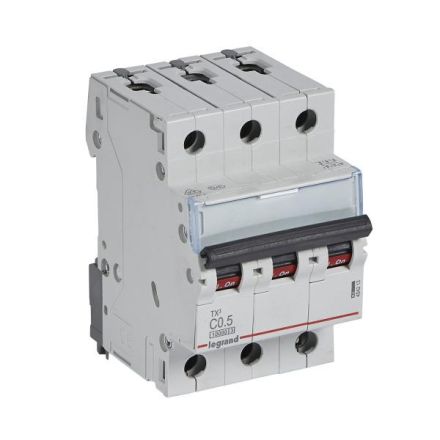 Legrand 404213 Circuit breaker TX3 C0, 5A 3-pole 10kA 3M