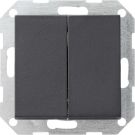 Gira 286128 2-way straight System 55 anthracite push button switch