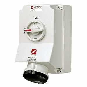 Mennekes 6580 wall socket DUO 63A 4-pole 5h 600-690V IP44