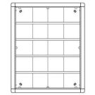 Ritto 1882550 flush-mounted frame 20 module slots, grey-brown