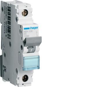 Hager NBN106 circuit breaker 1-pole B6A 10kA 1M