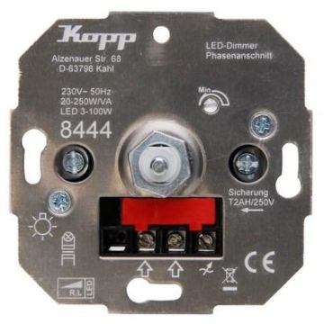 Kopp 844400008 pressure changeover switch 3-100W RL LED dimmer