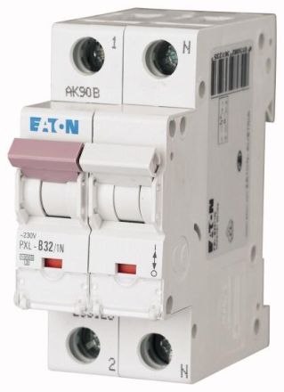 Eaton PXL-B32/1N miniature circuit breaker, 32A, 1p+N, B-Char, 236123