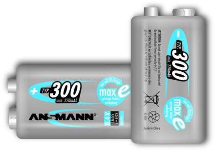 Hückmann 131427 Ansmann maxE plus 9V rechargeable battery