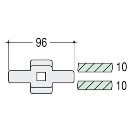ABB Striebel & John 4TBW828147C0100 VRVBS side (PK=10pcs.) wiring bracket