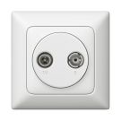 Legrand 776772 antenna cover for 2-hole Creo Ultrawhite white, (white)