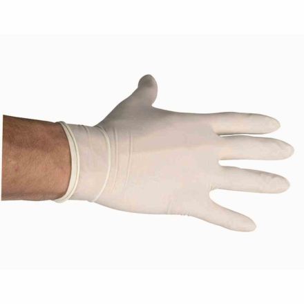 KERBL 15356 Gloves latex size M lightly powdered, pack of 100.
