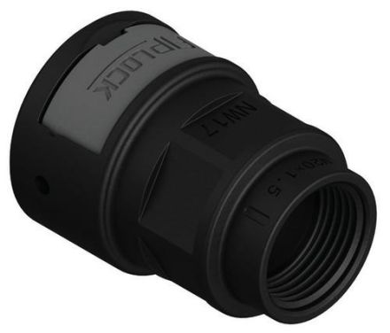 Fränkische Rohrwerke 4891226400 AFPA-12M16PB black plastic internal thread metric connection screw connection