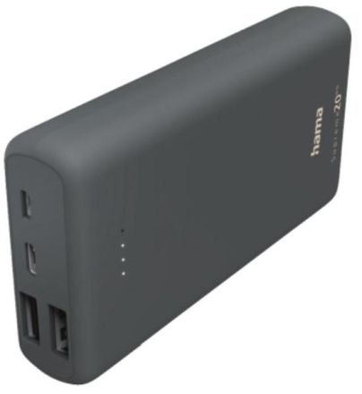 Hama 201669 'Supreme 20HD' 20000mAh, Gray Power Pack