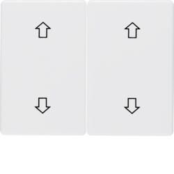 Berker 14350369 Rocker switches with imprint symbol arrows polar white, glossy Berker Arsys