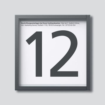 Siedle IM 612-0 DG information module in dark grey mica