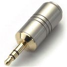 Kindermann 7489000216 metal version, gold-plated contacts jack plug 3.5mm